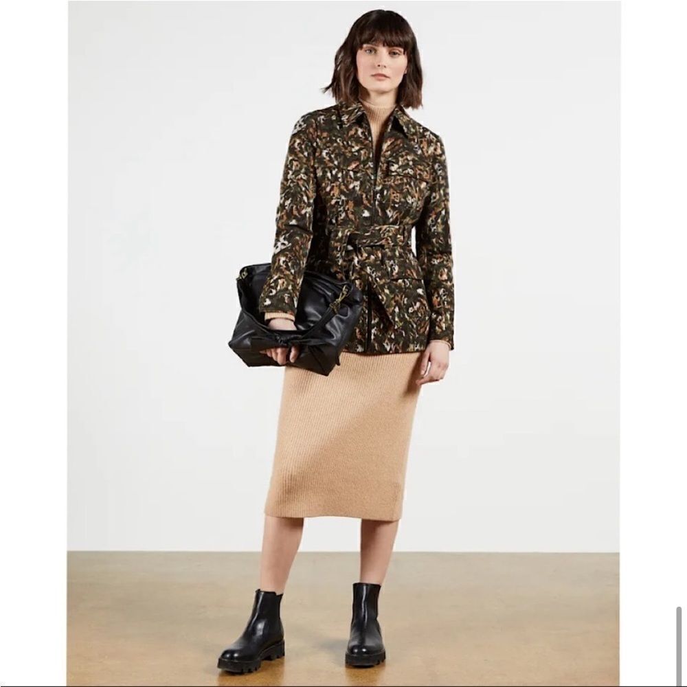 NEW Ted Baker Inniza Printed Cargo Jacket Size 4 - Picture 2 of 14